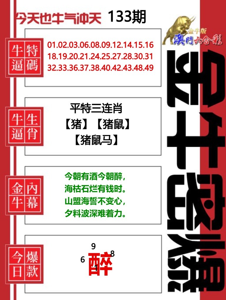133期金牛密爆[图]